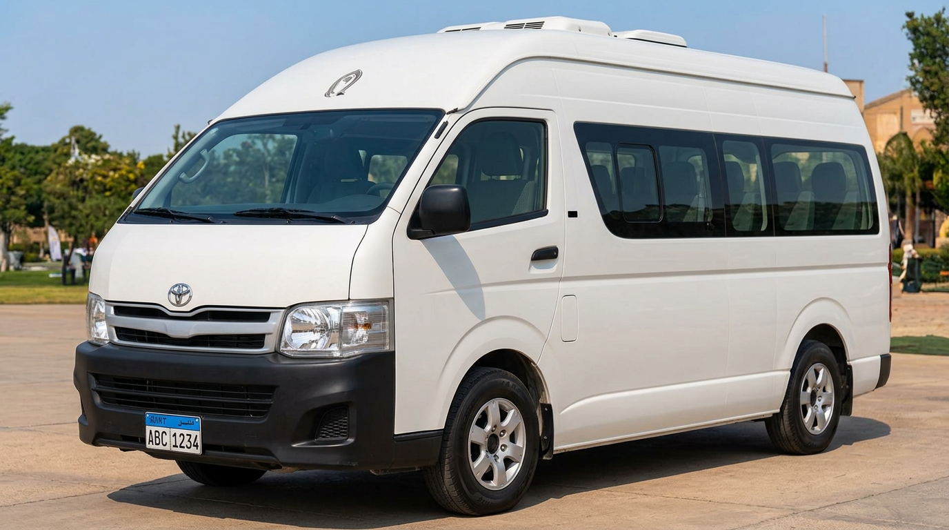 Toyota Hiace (12 places), véhicule Mbeng Transport